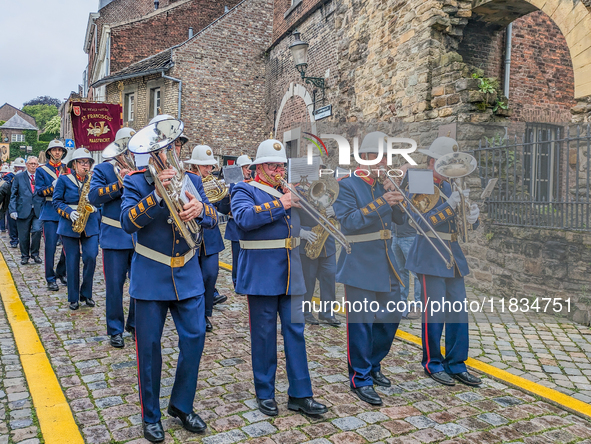 The annual Catholic City Procession takes place in Maastricht, Netherlands, on May 19, 2024. Processions are an age-old tradition and part o...