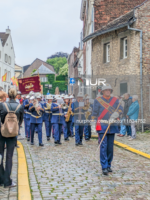 The annual Catholic City Procession takes place in Maastricht, Netherlands, on May 19, 2024. Processions are an age-old tradition and part o...