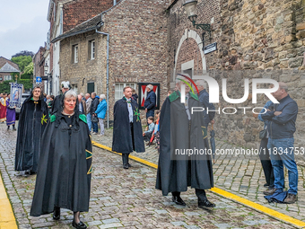 The annual Catholic City Procession takes place in Maastricht, Netherlands, on May 19, 2024. Processions are an age-old tradition and part o...