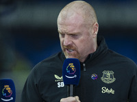 Everton F.C. manager Sean Dyche is present during the Premier League match between Everton and Wolverhampton Wanderers at Goodison Park in L...