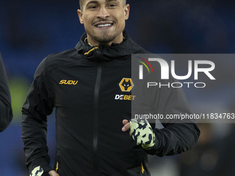 During the Premier League match between Everton and Wolverhampton Wanderers at Goodison Park in Liverpool, England, on December 4, 2024. (