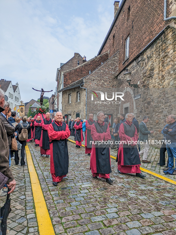 The annual Catholic City Procession takes place in Maastricht, Netherlands, on May 19, 2024. Processions are an age-old tradition and part o...