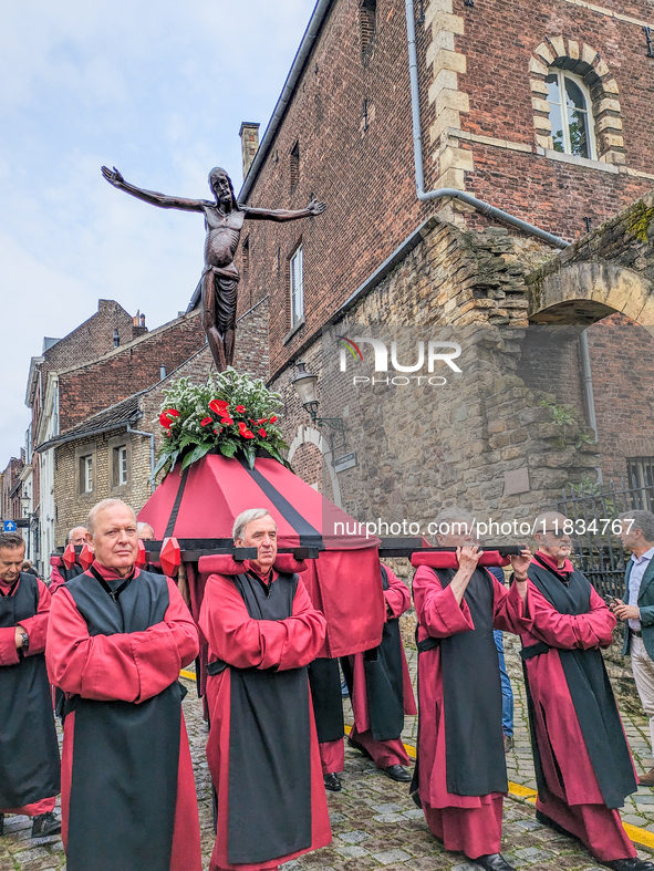 The annual Catholic City Procession takes place in Maastricht, Netherlands, on May 19, 2024. Processions are an age-old tradition and part o...