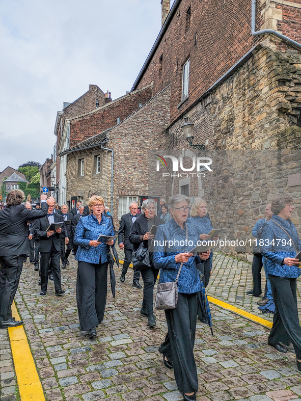 The annual Catholic City Procession takes place in Maastricht, Netherlands, on May 19, 2024. Processions are an age-old tradition and part o...