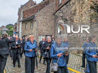 The annual Catholic City Procession takes place in Maastricht, Netherlands, on May 19, 2024. Processions are an age-old tradition and part o...