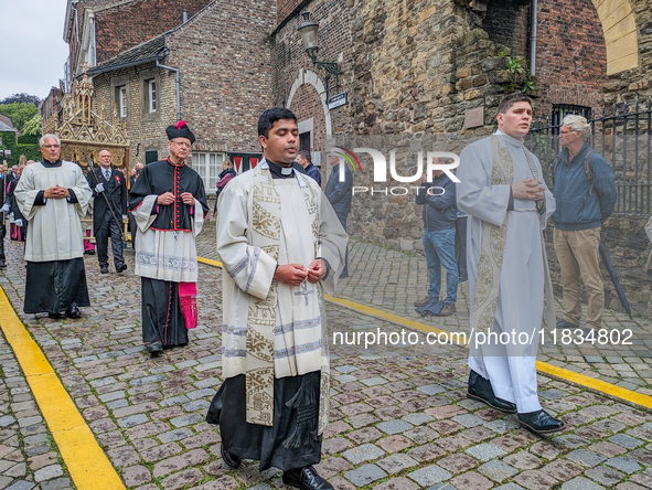 The annual Catholic City Procession takes place in Maastricht, Netherlands, on May 19, 2024. Processions are an age-old tradition and part o...