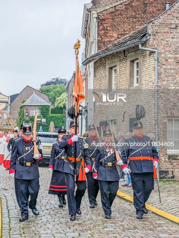 The annual Catholic City Procession takes place in Maastricht, Netherlands, on May 19, 2024. Processions are an age-old tradition and part o...