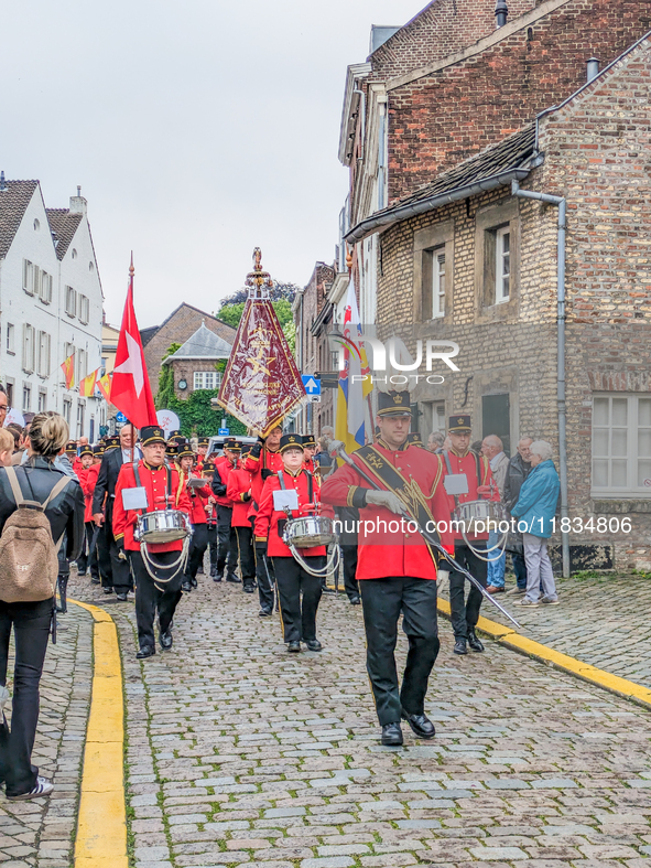 The annual Catholic City Procession takes place in Maastricht, Netherlands, on May 19, 2024. Processions are an age-old tradition and part o...