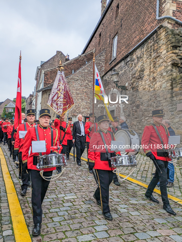 The annual Catholic City Procession takes place in Maastricht, Netherlands, on May 19, 2024. Processions are an age-old tradition and part o...