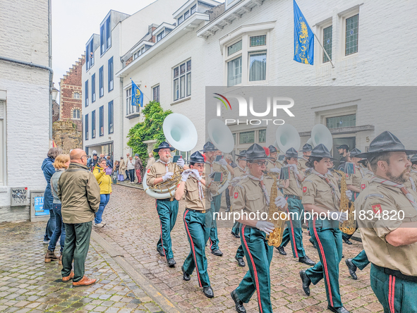 The annual Catholic City Procession takes place in Maastricht, Netherlands, on May 19, 2024. Processions are an age-old tradition and part o...