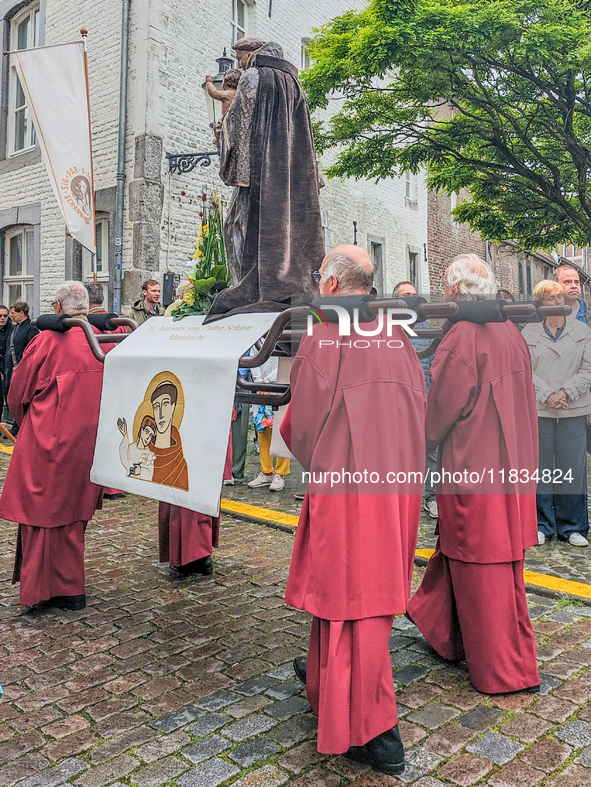 The annual Catholic City Procession takes place in Maastricht, Netherlands, on May 19, 2024. Processions are an age-old tradition and part o...