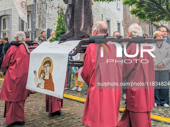 The annual Catholic City Procession takes place in Maastricht, Netherlands, on May 19, 2024. Processions are an age-old tradition and part o...