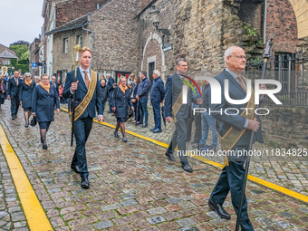 The annual Catholic City Procession takes place in Maastricht, Netherlands, on May 19, 2024. Processions are an age-old tradition and part o...