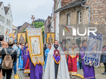 The annual Catholic City Procession takes place in Maastricht, Netherlands, on May 19, 2024. Processions are an age-old tradition and part o...