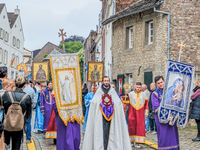 The annual Catholic City Procession takes place in Maastricht, Netherlands, on May 19, 2024. Processions are an age-old tradition and part o...