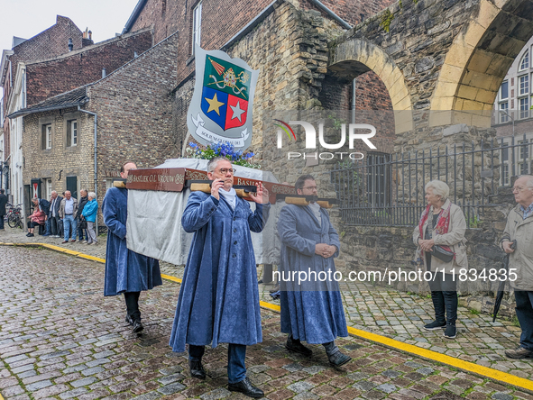 The annual Catholic City Procession takes place in Maastricht, Netherlands, on May 19, 2024. Processions are an age-old tradition and part o...