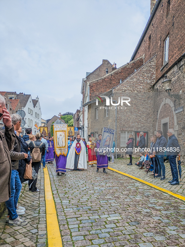 The annual Catholic City Procession takes place in Maastricht, Netherlands, on May 19, 2024. Processions are an age-old tradition and part o...