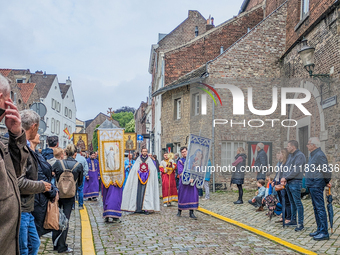 The annual Catholic City Procession takes place in Maastricht, Netherlands, on May 19, 2024. Processions are an age-old tradition and part o...