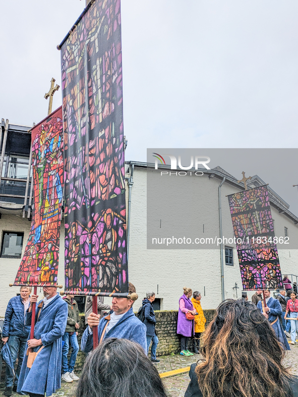 The annual Catholic City Procession takes place in Maastricht, Netherlands, on May 19, 2024. Processions are an age-old tradition and part o...