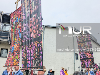 The annual Catholic City Procession takes place in Maastricht, Netherlands, on May 19, 2024. Processions are an age-old tradition and part o...