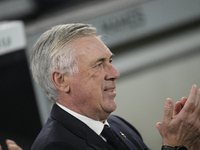 Carlo Ancelotti head coach of Real Madrid during the La Liga match between Athletic Club and Real Madrid CF at Estadio de San Mames on Decem...