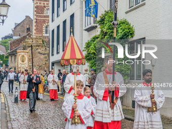 The annual Catholic City Procession takes place in Maastricht, Netherlands, on May 19, 2024. Processions are an age-old tradition and part o...