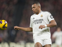 Kylian Mbappe centre-forward of Real Madrid and France during the La Liga match between Athletic Club and Real Madrid CF at Estadio de San M...