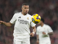 Kylian Mbappe centre-forward of Real Madrid and France during the La Liga match between Athletic Club and Real Madrid CF at Estadio de San M...