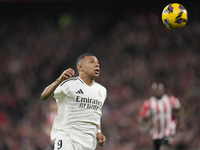 Kylian Mbappe centre-forward of Real Madrid and France during the La Liga match between Athletic Club and Real Madrid CF at Estadio de San M...