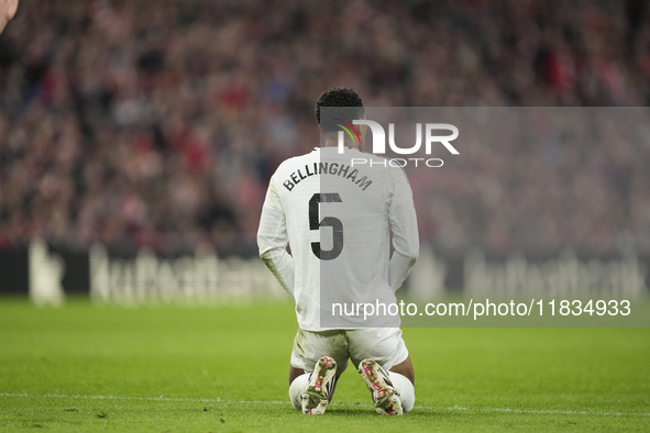 Jude Bellingham central midfield of Real Madrid and England during the La Liga match between Athletic Club and Real Madrid CF at Estadio de...