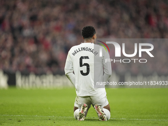 Jude Bellingham central midfield of Real Madrid and England during the La Liga match between Athletic Club and Real Madrid CF at Estadio de...