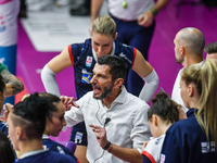 Giulio Cesare Begoli of Chieri '76 participates in the Serie A1 Tigota match between Reale Mutua Fenera Chieri '76 and SMI Roma Volley at Pa...