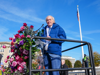 Hollywood stars Annette Bening and Elliot Page join Senator Markey to speak in support of gender-affirming care at the Supreme Court in Wash...