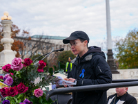 Hollywood stars Annette Bening and Elliot Page join Senator Markey to speak in support of gender-affirming care at the Supreme Court in Wash...