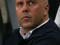 Liverpool Manager Arne Slot is present during the Premier League match between Newcastle United and Liverpool at St. James's Park in Newcast...