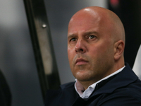 Liverpool Manager Arne Slot is present during the Premier League match between Newcastle United and Liverpool at St. James's Park in Newcast...