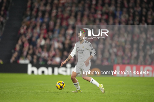 Dani Ceballos central midfield of Real Madrid and Spain during the La Liga match between Athletic Club and Real Madrid CF at Estadio de San...