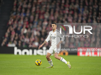 Dani Ceballos central midfield of Real Madrid and Spain during the La Liga match between Athletic Club and Real Madrid CF at Estadio de San...