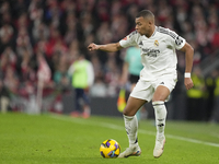 Kylian Mbappe centre-forward of Real Madrid and France during the La Liga match between Athletic Club and Real Madrid CF at Estadio de San M...