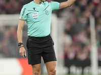 Referee Jose Maria Sanchez Martinez during the La Liga match between Athletic Club and Real Madrid CF at Estadio de San Mames on December 3,...