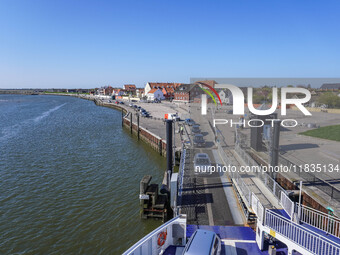 A general view of the port is seen in Nordby, Fano Island, Denmark, on April 29, 2024. (