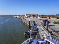 A general view of the port is seen in Nordby, Fano Island, Denmark, on April 29, 2024. (