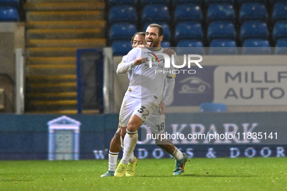 Mason Bennett (32 Burton Albion) celebrates after scoring the team's first goal during the Sky Bet League 1 match between Peterborough Unite...