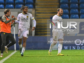 Mason Bennett (32 Burton Albion) celebrates after scoring the team's first goal during the Sky Bet League 1 match between Peterborough Unite...