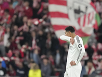 Jude Bellingham central midfield of Real Madrid and England after Athletic goal during the La Liga match between Athletic Club and Real Madr...