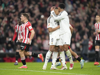 Kylian Mbappe centre-forward of Real Madrid and France   dejected after failed a penalty during the La Liga match between Athletic Club and...