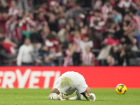 Jude Bellingham central midfield of Real Madrid and England dejected after Athletic second goal during the La Liga match between Athletic Cl...