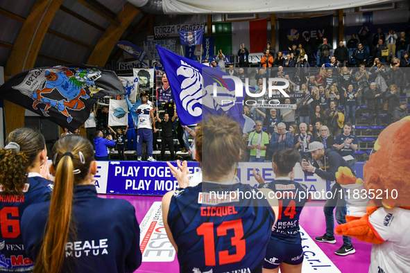 Reale Mutua Fenera Chieri '76 celebrates the victory after the Serie A1 Tigota match between Reale Mutua Fenera Chieri '76 and SMI Roma Voll...