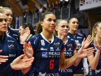 Reale Mutua Fenera Chieri '76 celebrates the victory after the Serie A1 Tigota match between Reale Mutua Fenera Chieri '76 and SMI Roma Voll...