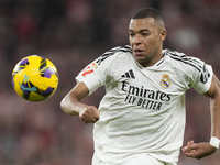 Kylian Mbappe centre-forward of Real Madrid and France during the La Liga match between Athletic Club and Real Madrid CF at Estadio de San M...